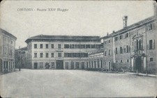 ct580 cartolina cormons piazza XXIV maggio provincia di gorizia