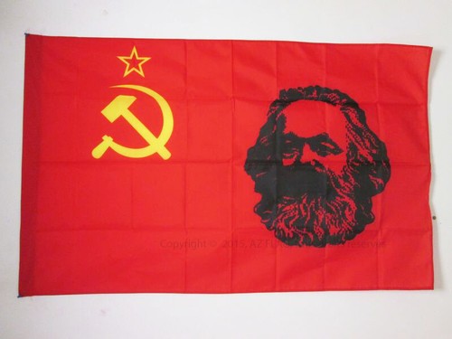 Bandiera urss con marx 90x60cm - urss,