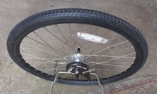 Ruota anteriore 26x1.50 con copertura gomma piena, mozzo con freno a tamburo...