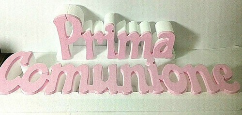Scritta polistirolo prima - scritta, in