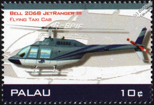 Timbro aereo elicottero - , bell