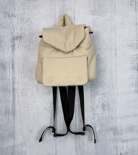 Zara zaino beige puffy - zara,