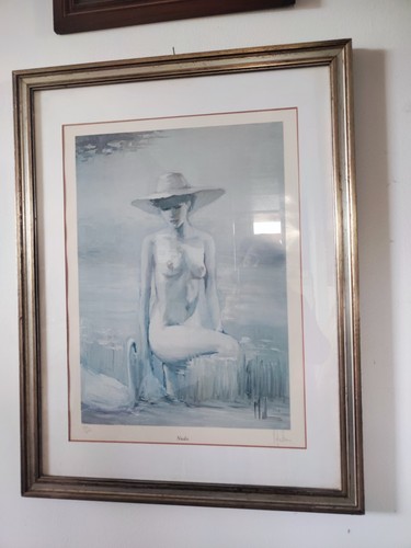 Litografia originale nudo - litografia, '
