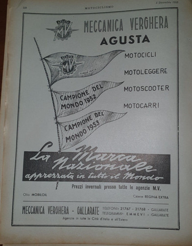 Agusta moto advert - mv,
