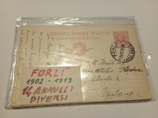 B€TT€R 1902/1919 Lotto Di 14 Annulli Diversi Di Forlì Su Cartoline Postali
