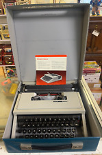 Vintage Olivetti Dora Portable Typewriter In Original Carrying Case