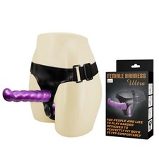 OFFERTISSIMA!!! STRAP ON DOPPIO DILDO ANALE VAGINALE ULTRA HARNESS
