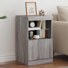 Credenza con Luci LED Grigio