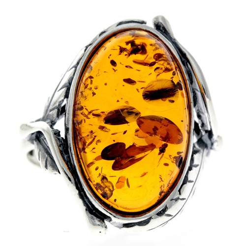925 argento sterling ambra - &,