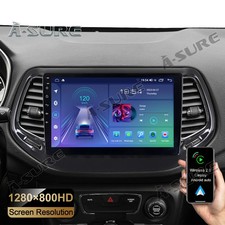 Autoradio Android 14 per Jeep Compass 2017-2020 CarPlay Navi Stereo Radio 2+32GB