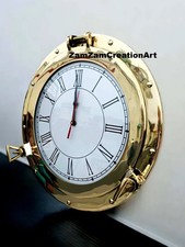 15 " Ottone Oblò Orologio da