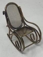 Sedia a dondolo vintage ottone