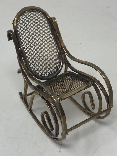 Sedia dondolo vintage ottone - dondolo,