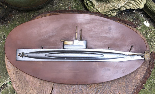 Plaque vintage submarine half - plaque,