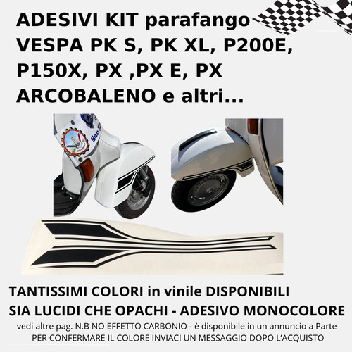 Adesivi kit parafango dx - kit, e