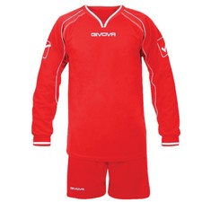 KIT LEADER MANICA LUNGA GIVOVA COMPLETINO CALCIO CALCETTO