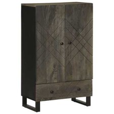 Credenza Nera 60x33x100 cm in