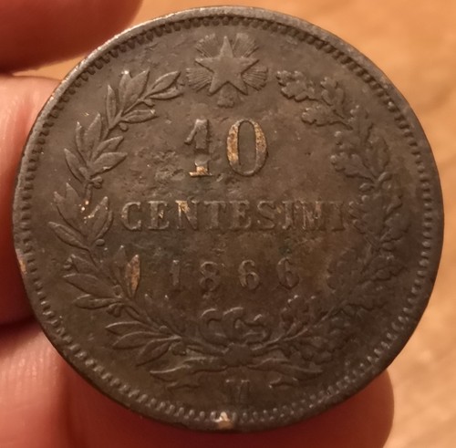 Moneta centesimi 1866 - 10,