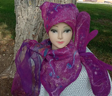 Set da donna in feltro di