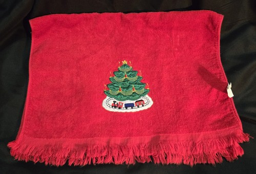Asciugamano rosso vintage