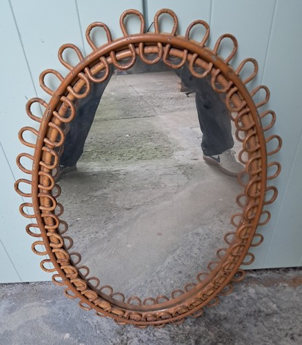 Specchio mirror vimini anni - specchio_mirror_vimini_anni, 70