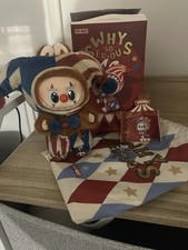 100% Authentic Pop Mart Labubu Why So Serious Juggling Clown Originale Nuovo