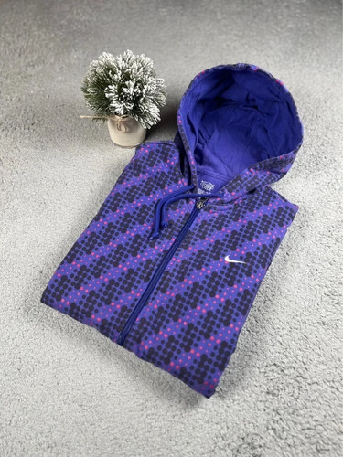 Nike hoodie zip blu viola - nike, blu/viola