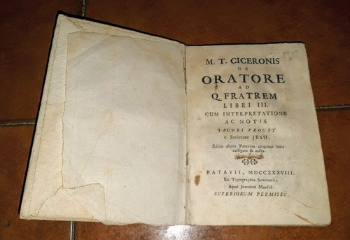 Cicerone oratore libri iii - cicerone,