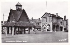 ENGLAND - Witney, Butter Cross & Town Hall, Walter Scott Photo Postcard
