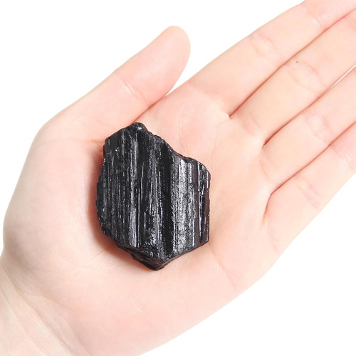 Pezzo tormalina nera grezza - 1,