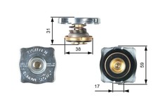 Gates tappo chiusura radiatore