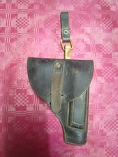 Fondina beretta 34 cuoio nero vintage anni 50-60 completa moschettone