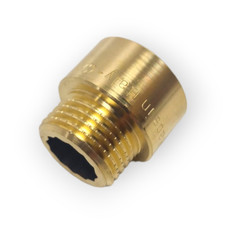 PROLUNGA OTTONE PESANTE 3/8 1/2 3/4 1" X MM CM MANICOTTO OTTONE MASCHIO FEMMINA