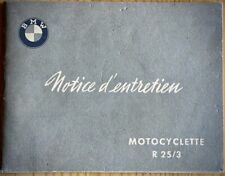 BMW R 25/3  -Manuale Uso e Manutenzione Originale (Notice d'entretien)-1953-Moto