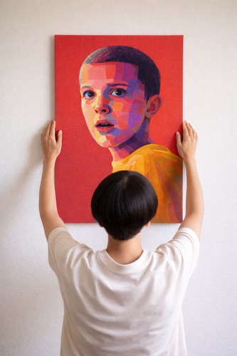 Quadro dipinto mano stranger - dipinto, a