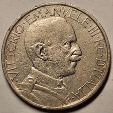 Italia, 2 Lire, 1927R, molto