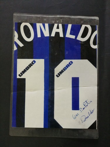 Cartolina maglia ronaldo inter - cartolina,