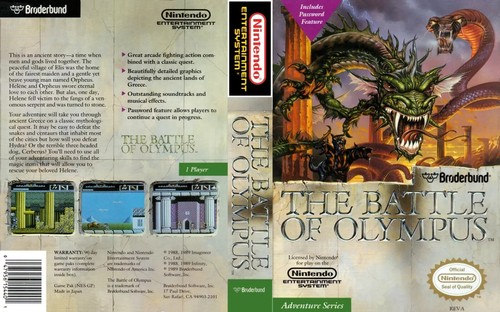 The battle olympus nes - the,