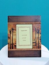 Cornice foto etnica portafoto legno palme vetro Portafoto 10x15 cm fotoframe