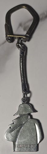Porte clés keychain - keychain, cognac