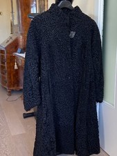 PELLICCIA  NERA IN AGNELLO PERSIANO, ASTRAKAN 