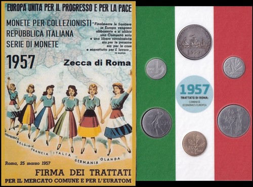 Italia 1957 set annuale - italia,