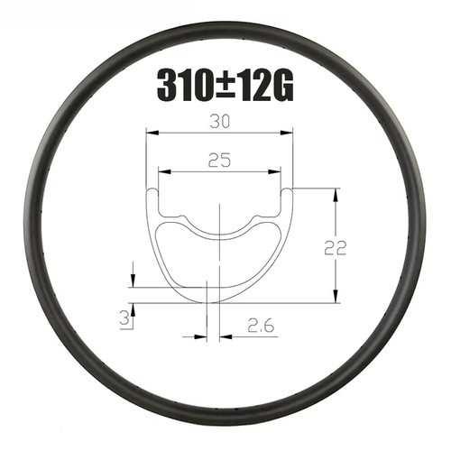 Cerchio carbonio bici - mtb, 29er