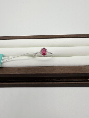 Anello con rubino diamanti - anello, e