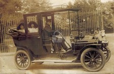 Old card automobile coupe