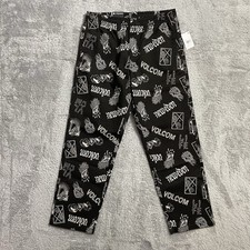 Volcom True To This Pants Size Med Featured Artist Vaderetro Elastic Waist Pants