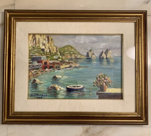 Del vecchio olio tela - del,