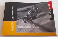 Aprilia Libretto Uso E Manutenzione Istruzioni Ita Dorsoduro 750 ABS '08/'16