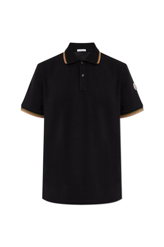 Moncler black polo - moncler, shirt