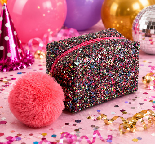 Avon rosa scintillante glitter